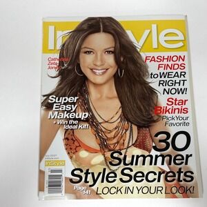 In Style Magazine July 2007 Catherine Zeta-Jones Bikinis Style Secrets Makeup